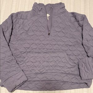 Quilted Purple Pullover